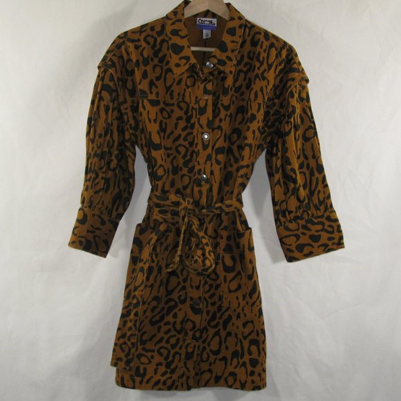 Future Collective Dresses & Skirts - Future Collective Animal Print Dress - 100% cotton jean material - Size 10 - NWT